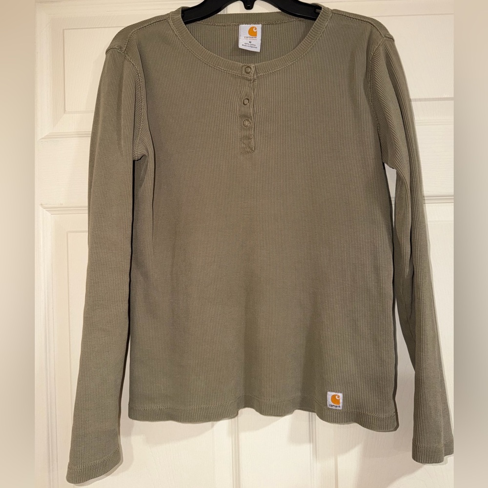 Women’s Carhartt Green Long Sleeve Shirt